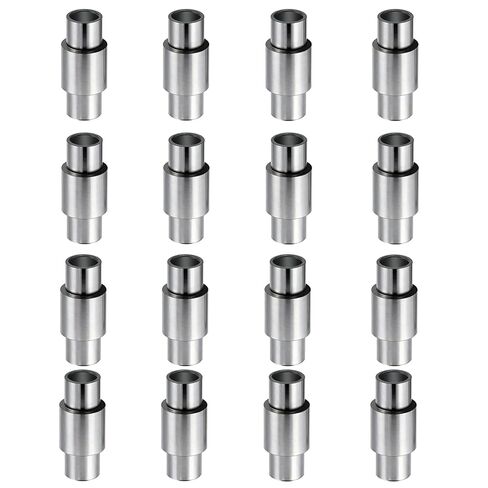 فواصل محمل تزلج من الألومنيوم - 16 قطعة فواصل سرعة المحور 6 مم، فواصل لوح التزلج المضمنة لمحامل 8 مم، أجهزة تزلج متينة للتزلج على الجليد بصف واحد/مزدوج in Kuwait