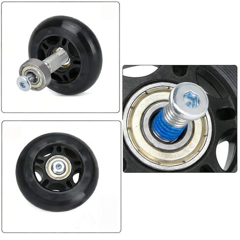 فواصل محمل تزلج من الألومنيوم - 16 قطعة فواصل سرعة المحور 6 مم، فواصل لوح التزلج المضمنة لمحامل 8 مم، أجهزة تزلج متينة للتزلج على الجليد بصف واحد/مزدوج in Kuwait