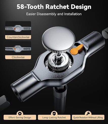 مجموعة مفك براغي بسقاطة مغناطيسية بمقبض 32 في 1، [تجمع بحرية بين 5+ أنماط قبضة] مفك براغي، مجموعات مفاتيح ألين السقاطة، مجموعة أدوات إصلاح للكمبيوتر والدراجات والأثاث والإلكترونيات in Kuwait