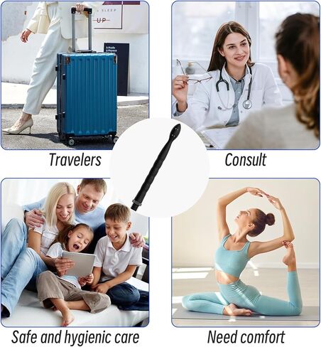 مجموعة حقنة شرجية فاخرة للاستحمام مع خرطوم 59 بوصة وفوهة سيليكون 24 سم مع 8 فتحات - نظام الدوش الشرجي والمهبلي لتنظيف القولون، طقم ري الحقن الشرجية للرجال والنساء in Kuwait