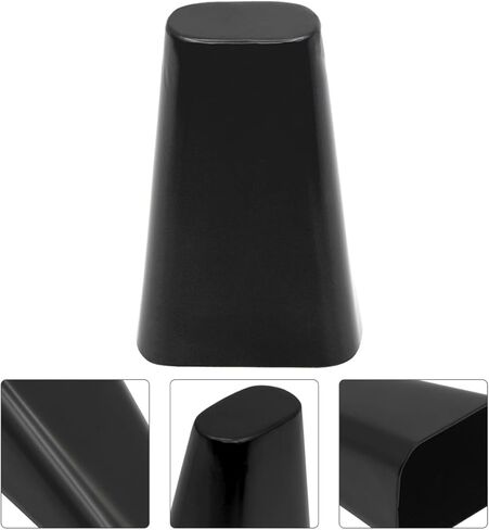 HANABASS 6-Inch Black Cowbell for Drum Kit, Sturdy Percussion Cow Bell Accessory, Professional Drum Set Cowbell for Music Performance in Saudi Arabia