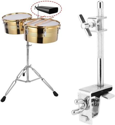 مشبك تثبيت على شكل جرس البقر - حامل جرس البقر القياسي القابل للتعديل مع فكين متوازيين لأجهزة تركيب أجراس البقر الآمنة، ملحقات الإيقاع in Kuwait