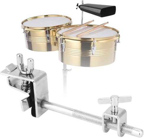 مشبك تثبيت على شكل جرس البقر - حامل جرس البقر القياسي القابل للتعديل مع فكين متوازيين لأجهزة تركيب أجراس البقر الآمنة، ملحقات الإيقاع in Kuwait