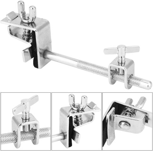 مشبك تثبيت على شكل جرس البقر - حامل جرس البقر القياسي القابل للتعديل مع فكين متوازيين لأجهزة تركيب أجراس البقر الآمنة، ملحقات الإيقاع in Kuwait