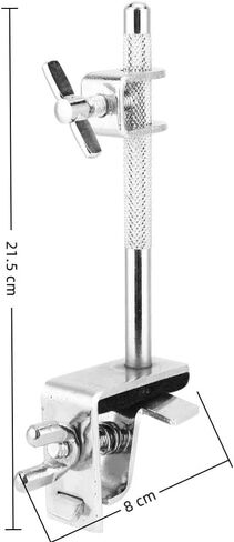 مشبك تثبيت على شكل جرس البقر - حامل جرس البقر القياسي القابل للتعديل مع فكين متوازيين لأجهزة تركيب أجراس البقر الآمنة، ملحقات الإيقاع in Kuwait