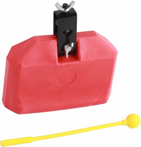 ABS Cow Bell, Hex Socket Screws Secure Metal Bracket, Long Lasting Transparent Sound, with Bright Paint, for Sports Game Wedding Cheering (red Wooden Fish) in Saudi Arabia