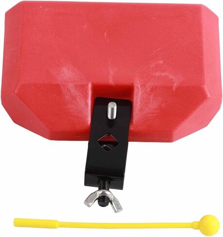 ABS Cow Bell, Hex Socket Screws Secure Metal Bracket, Long Lasting Transparent Sound, with Bright Paint, for Sports Game Wedding Cheering (red Wooden Fish) in Saudi Arabia