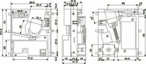 TW-850 Top Entry Multi Coin Acceptor for Vending Machine Multi Ontvangers Digital Coin Acceptor with Wiring in Saudi Arabia