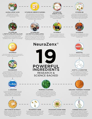 Zen Nutrients 1200 ملغ من حمض ألفا ليبويك R Matrix + Benfotiamine + B المركب لدعم الأعصاب - مكمل دعم الاعتلال العصبي NeuraZenX مع L-Carnitine والكركم (120 كبسولة) in Kuwait