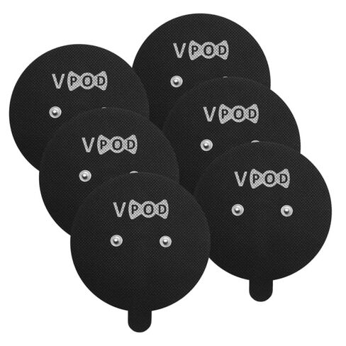 مفاهيم العلاج بالتدليك TENS Unit Electrode Pads 6 Pack - منصات بديلة لاسلكية لتحفيز العضلات بدون سلك - متوافقة مع وحدات آلة TENS - ذاتية اللصق قابلة لإعادة الاستخدام in Kuwait