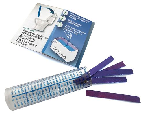 مجموعة الموارد الجديدة صبغ قطرة الأزرق كشف التسرب بالتنقيط قارورة المرحاض شريط اختبار متعدد الاستخدام التتبع التسريبات الصامتة (قرص 5 حزمة) in Kuwait