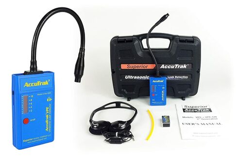 المجموعة القياسية للكشف عن التسرب بالموجات فوق الصوتية AccuTrak VPE-GN Gooseneck، تتضمن كاشف التسرب VPE، سماعة رأس، بطارية، حافظة صلبة، دليل موجي in Saudi Arabia