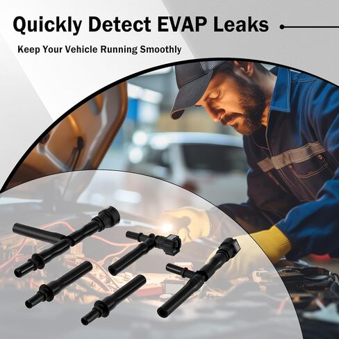 96-0190 EVAP System Leak Detection Kit Compatible with Low Pressure Automotive Smoke Machine Adapter Set, for Most Automobile and Light Truck Smoke Machine Detection in Kuwait