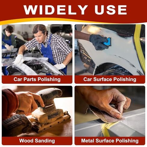 Sandpapers (9" x 11"/229mm x 279mm) 25 Sheets, 220 Grit Sand Paper Aluminum Oxide Abrasive Sanding Sheets for Automotive Polishing, Metal Sanding, Woodworking, Black in Saudi Arabia