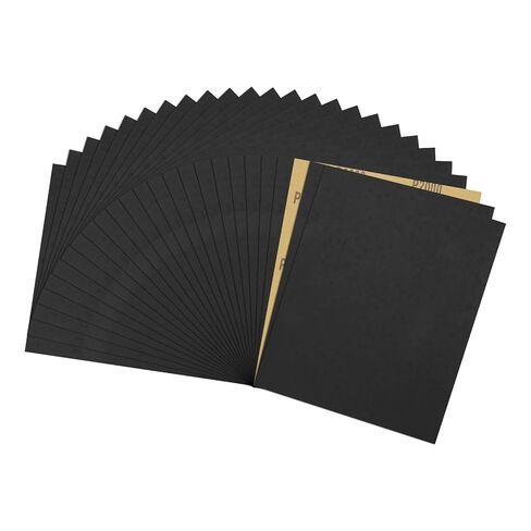 Sandpapers (9" x 11"/229mm x 279mm) 25 Sheets, 220 Grit Sand Paper Aluminum Oxide Abrasive Sanding Sheets for Automotive Polishing, Metal Sanding, Woodworking, Black in Saudi Arabia