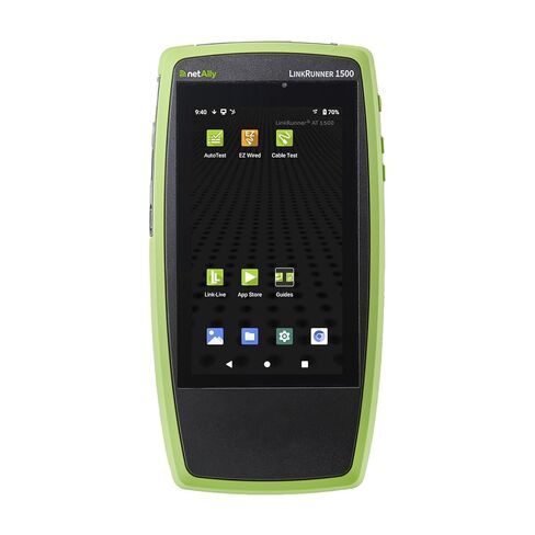 NetAlly LinkRunner AT 1500 Essential Network & Cable Tester | Fast 8-Step AutoTest, PoE + Load, ping, Switch, VLAN, DHCP, DNS, Gateway | Reliable, standardised Results for Daily Network Validation in Kuwait