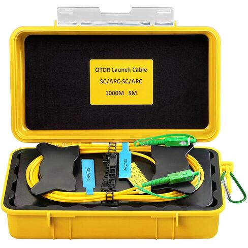 OTDR Launch Cable Box SCAPC-LCUPC 1000m OTDR Transmission Cable Box Single Mode (9/125) SM Fiber Tester Extension Line Fiber Dead Zone Eliminator FTTH Testing Tool in Saudi Arabia