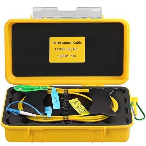 OTDR Launch Cable Box SCAPC-LCUPC 1000m OTDR Transmission Cable Box Single Mode (9/125) SM Fiber Tester Extension Line Fiber Dead Zone Eliminator FTTH Testing Tool in Saudi Arabia