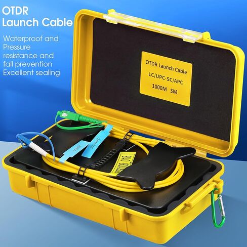 OTDR Launch Cable Box SCAPC-LCUPC 1000m OTDR Transmission Cable Box Single Mode (9/125) SM Fiber Tester Extension Line Fiber Dead Zone Eliminator FTTH Testing Tool in Saudi Arabia