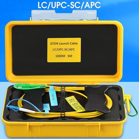 OTDR Launch Cable Box SCAPC-LCUPC 1000m OTDR Transmission Cable Box Single Mode (9/125) SM Fiber Tester Extension Line Fiber Dead Zone Eliminator FTTH Testing Tool in Saudi Arabia