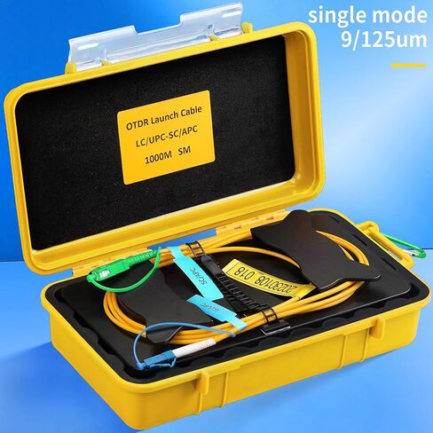 OTDR Launch Cable Box SCAPC-LCUPC 1000m OTDR Transmission Cable Box Single Mode (9/125) SM Fiber Tester Extension Line Fiber Dead Zone Eliminator FTTH Testing Tool in Saudi Arabia