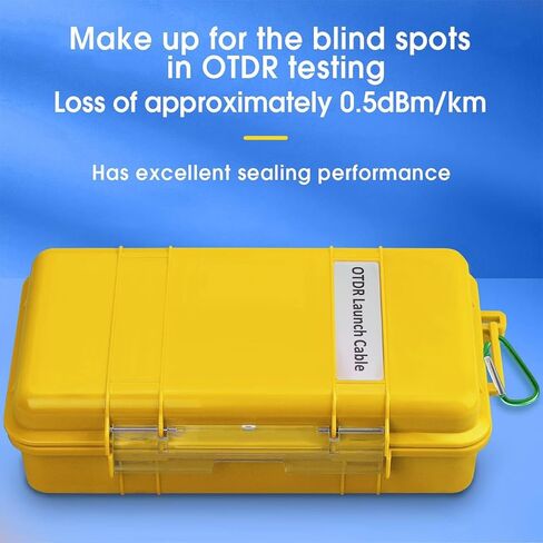 OTDR Launch Cable Box SCAPC-LCUPC 1000m OTDR Transmission Cable Box Single Mode (9/125) SM Fiber Tester Extension Line Fiber Dead Zone Eliminator FTTH Testing Tool in Saudi Arabia