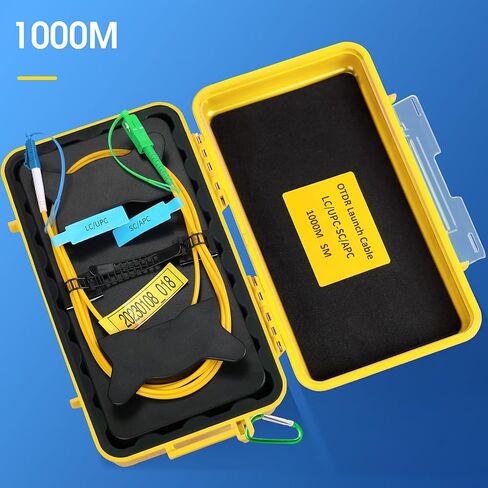 OTDR Launch Cable Box SCAPC-LCUPC 1000m OTDR Transmission Cable Box Single Mode (9/125) SM Fiber Tester Extension Line Fiber Dead Zone Eliminator FTTH Testing Tool in Saudi Arabia