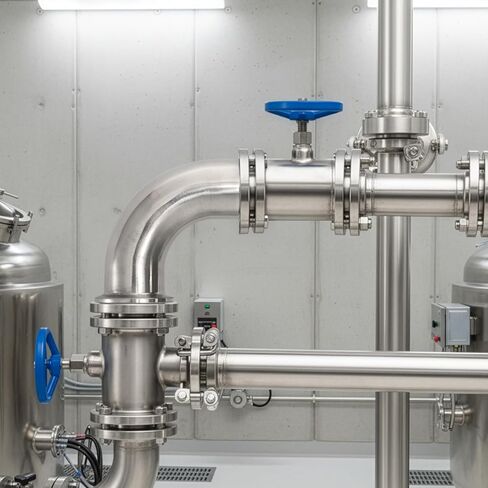 2 Pack 1.5" Tube ID Sanitary Ferrule Elbow, 90 Degree Elbow with 4 Silicone Gaskets, 304 Stainless Steel Sanitary Pipe Fitting, Tri Clamp Fitting Ferrule OD 2"/50 mm for Plumbing, Easy Install in Kuwait