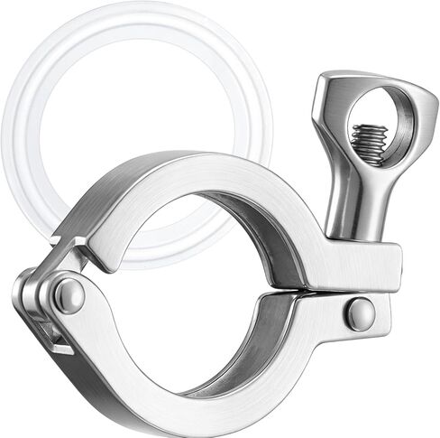 ثلاثي المشبك دبوس واحد شديد التحمل مع صمولة الجناح الطويق العام TC 1、1.5 بوصة من الفولاذ المقاوم للصدأ 304 مع حشية من السيليكون in Kuwait