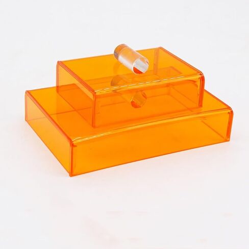 Dental Curing Light Protector Box Orange Cover Box with 2 Size(Small + Large) in Kuwait