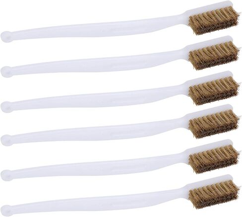 6PCS Premium Steel Wire Cleaning Brushes with Plastic Handle for Printer Nozzle Maintenance Rust Removal and Home Workshop Tool Kit Durable Multi Purpose Cleaning Brushes S in Kuwait