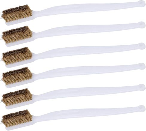 6PCS Premium Steel Wire Cleaning Brushes with Plastic Handle for Printer Nozzle Maintenance Rust Removal and Home Workshop Tool Kit Durable Multi Purpose Cleaning Brushes S in Kuwait