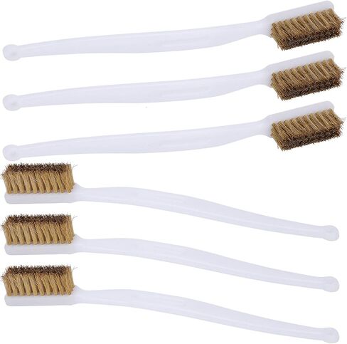 6PCS Premium Steel Wire Cleaning Brushes with Plastic Handle for Printer Nozzle Maintenance Rust Removal and Home Workshop Tool Kit Durable Multi Purpose Cleaning Brushes S in Kuwait