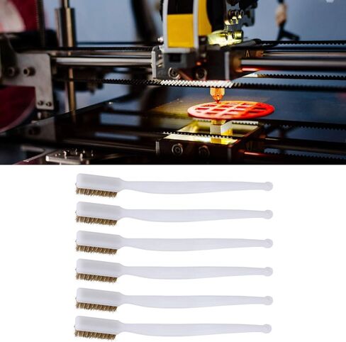 6PCS Premium Steel Wire Cleaning Brushes with Plastic Handle for Printer Nozzle Maintenance Rust Removal and Home Workshop Tool Kit Durable Multi Purpose Cleaning Brushes S in Kuwait