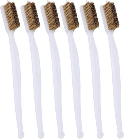 6PCS Premium Steel Wire Cleaning Brushes with Plastic Handle for Printer Nozzle Maintenance Rust Removal and Home Workshop Tool Kit Durable Multi Purpose Cleaning Brushes S in Kuwait