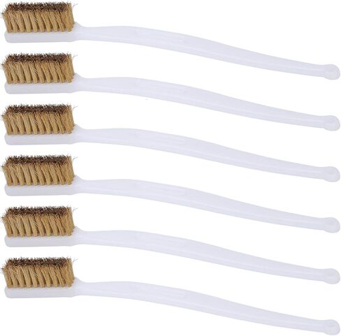 6PCS Premium Steel Wire Cleaning Brushes with Plastic Handle for Printer Nozzle Maintenance Rust Removal and Home Workshop Tool Kit Durable Multi Purpose Cleaning Brushes S in Kuwait