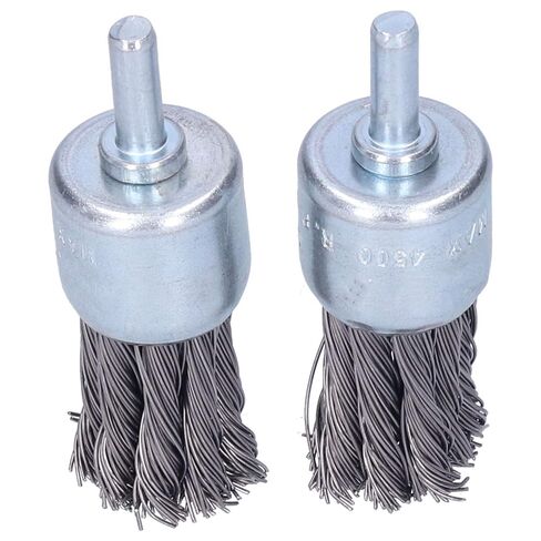 6Pcs Heavy Duty Twisted Steel Wire Brush Set for Rust Removal Paint Stripping and Metal Deburring High Carbon Steel Wire Drill Brush Attachments for Grinding and Preparatio in Saudi Arabia