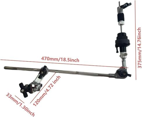 Cymbal Stand Extension Arm with Clamp, Metal with Tension Adjustor Cymbal Holder Mount Attachment, Drum Set Hardware in Kuwait