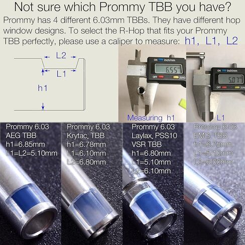 RHOP يناسب Prommy Prometheus 6.03 AEG TBB R-Hop Airsoft NO Sanding R-Hop!! لا يناسب Prommy KRYTAC EMG VSR!! in Saudi Arabia