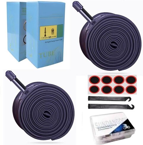 28" x 1 5/8" x 1 3/8" bike tube Bike 28" x1-3/8" 1-5/8" Bicycle Inner Tube Tire Tube 700x35/38/40/43c Size, Rubber Construction for 700c Road and Hybrid Bikes in Saudi Arabia