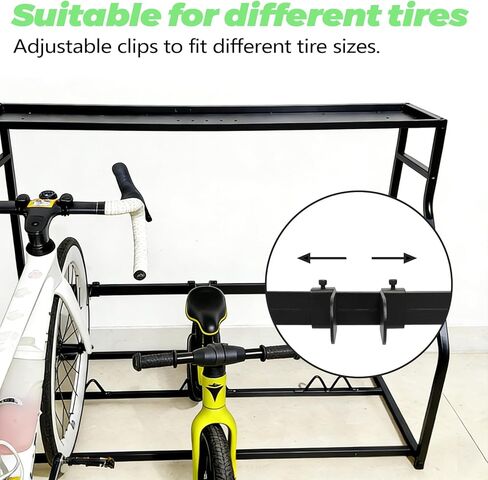 حامل أرضي للدراجة، حامل تخزين دراجات عالي التحمل للمرآب، محطة انتظار دراجات قائمة بذاتها للدراجات الجبلية على الطرق، منظم داخلي موفر للمساحة in Kuwait