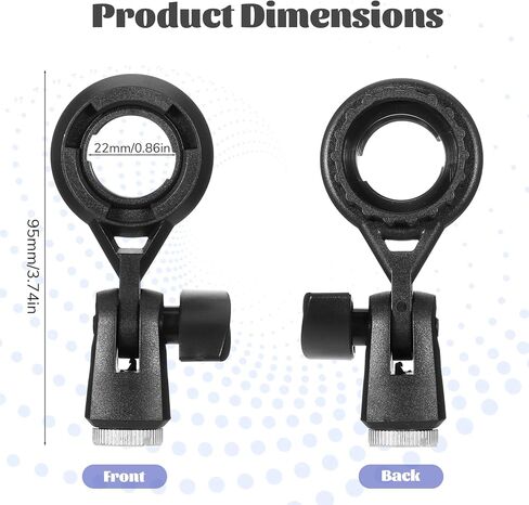 Microphone Holder for Mic Stand Condenser Mic Shock Mount Standard Interface Thread Compatible with Stand Devices with 3/8 Conversion for 0.9-Inch Shockproof Microphone Stands in Saudi Arabia