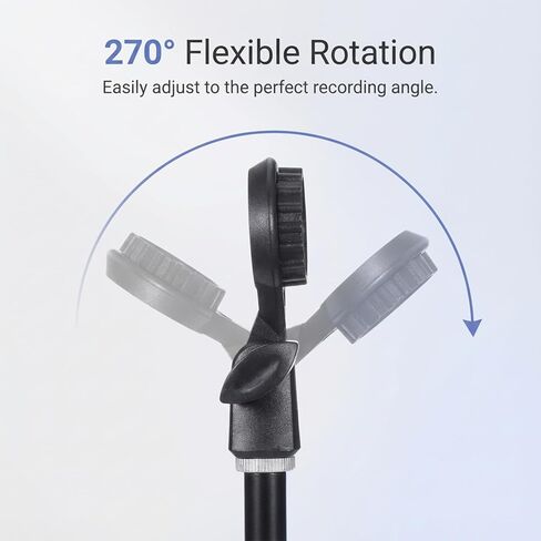 Microphone Holder for Mic Stand Condenser Mic Shock Mount Standard Interface Thread Compatible with Stand Devices with 3/8 Conversion for 0.9-Inch Shockproof Microphone Stands in Saudi Arabia