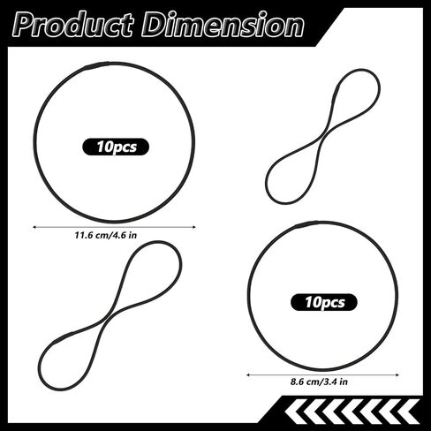 20 Pcs Mic Shock Mount Bands, Elastic Rubber Microphone Suspension Bands, Mic Shock Mount Rubber Band Fit for Studio Recording and Live in Saudi Arabia