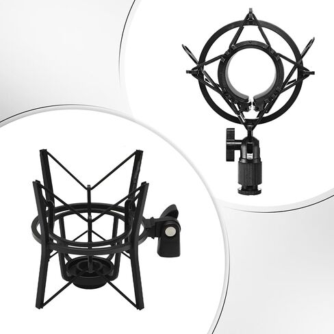 20 Pcs Mic Shock Mount Bands, Elastic Rubber Microphone Suspension Bands, Mic Shock Mount Rubber Band Fit for Studio Recording and Live in Saudi Arabia
