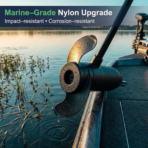 MKP-32 Weedge Weedge 2 Prop for Minn Kota، Minn Kota Prop استبدال يناسب محركات 3-5/8 بوصة، مروحة محرك التصيد لتضاريس Minn Kota، Edge، Endura، Powerdrive، Riptide 50، 55، 65، 70 in Kuwait