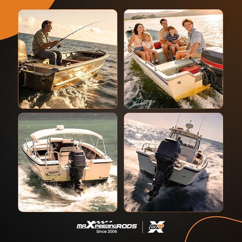 maxpeedingrods 4 شفرات 13 × 17 مروحة قارب من الألومنيوم لمحركات الزئبق 40 50 60 65 70 75 80 90 100 115 125 140HP 15 أسنان خددية، RH، الأجزاء رقم # 48-8M8026590 in Kuwait