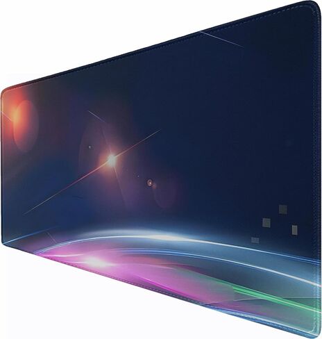 وسادة فأر ألعاب كبيرة ممتدة ، 31.5 "x15.7" حصيرة مكتب كبيرة مع قطعة قماش ذات نسج صغير فائق ، لوحة مفاتيح مقاومة للماء مع قاعدة غير قابلة للانزلاق ، وسادة مكتب كمبيوتر محمول للألعاب المنزلية المكتبية ، الأسود in Kuwait