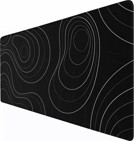 وسادة فأر ألعاب كبيرة ممتدة ، 31.5 "x15.7" حصيرة مكتب كبيرة مع قطعة قماش ذات نسج صغير فائق ، لوحة مفاتيح مقاومة للماء مع قاعدة غير قابلة للانزلاق ، وسادة مكتب كمبيوتر محمول للألعاب المنزلية المكتبية ، الأسود in Kuwait