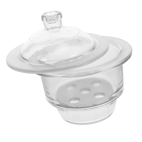 ERINGOGO Laboratory Glass Desiccator Jar Vacuum Dryer Bottle for Laboratory Drying Borosilicate Glass Double Valve and Pressure Gauge in Saudi Arabia
